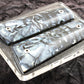 BRILLIANT BLUE CROSSCUT MAMMOTH IVORY 1911 GRIPS A-2735