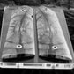 PHENOMENAL MAMMOTH IVORY CROSSCUT 1911 GRIPS A-2747