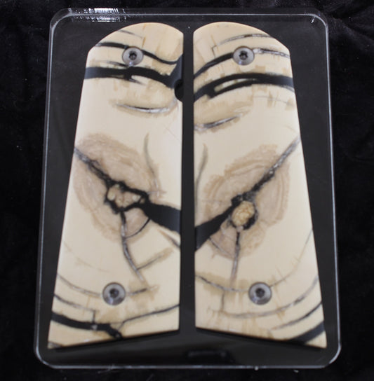 HIGH-GRADE MAMMOTH IVORY 1911 GRIPS A-2765