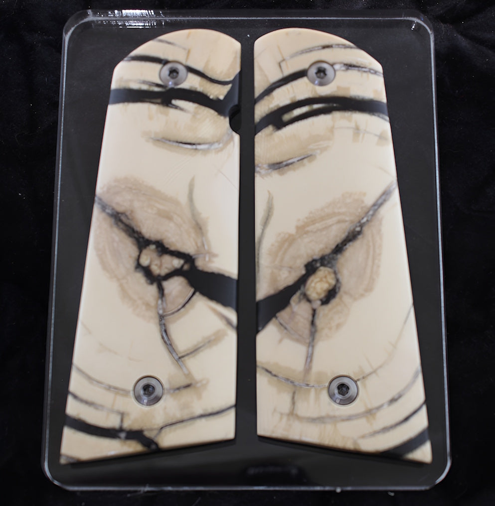 HIGH-GRADE MAMMOTH IVORY 1911 GRIPS A-2765
