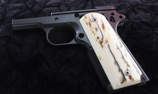 BARK MAMMOTH IVORY 1911 GRIPS A-2766