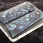 BLUE CROSSCUT MAMMOTH IVORY 1911 GRIPS A-2767
