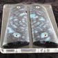 BLUE CROSSCUT MAMMOTH IVORY 1911 GRIPS A-2767