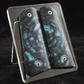 BLUE CROSSCUT MAMMOTH IVORY 1911 GRIPS A-2767
