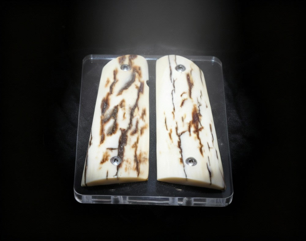 PREMIUM BARK MAMMOTH IVORY 1911 GRIPS A-2776