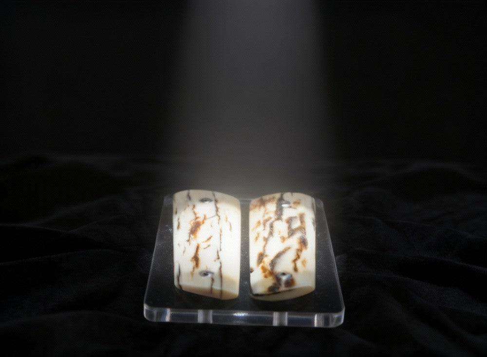 PREMIUM BARK MAMMOTH IVORY 1911 GRIPS A-2776