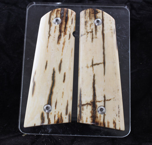 BARK MAMMOTH IVORY 1911 GRIPS A-2778