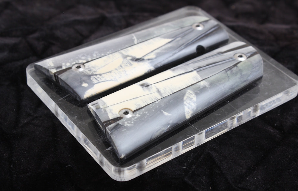 NEW! VERTICAL CUT MAMMOTH IVORY 1911 GRIPS A-2785