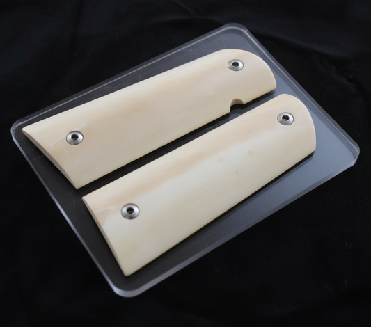 CREAMY INTERIOR MAMMOTH IVORY 1911 GRIPS A-2786