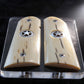 SILVER TEXAS STAR MAMMOTH IVORY 1911 GRIPS A-2791