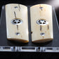 SILVER TEXAS STAR MAMMOTH IVORY 1911 GRIPS A-2791