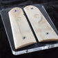 MAMMOTH IVORY 1911 GRIPS WITH COLT GOLD MEDALLIONS A-2793