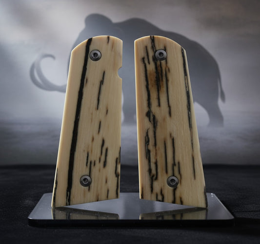 BARK MAMMOTH IVORY 1911 GRIPS A-2795