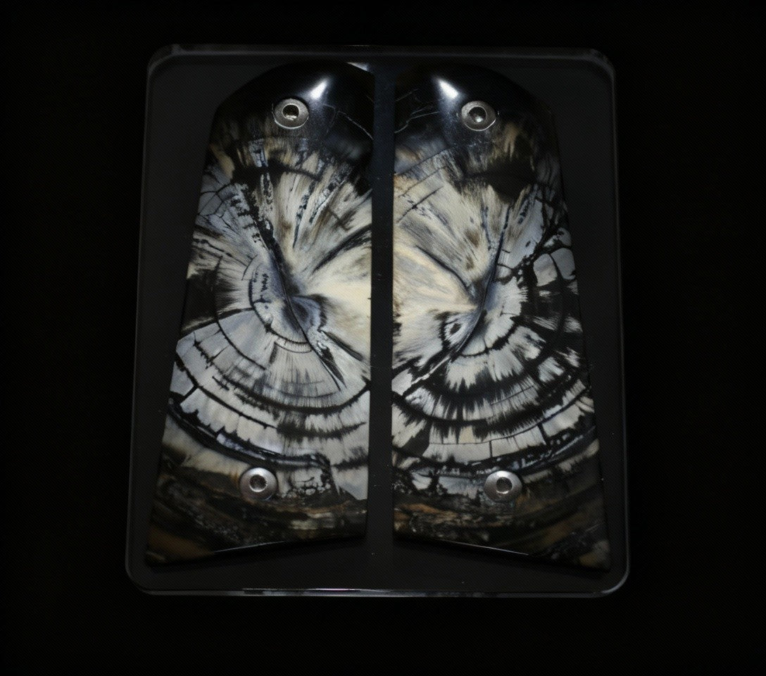 CROSSCUT MAMMOTH IVORY 1911 GRIPS A-2803