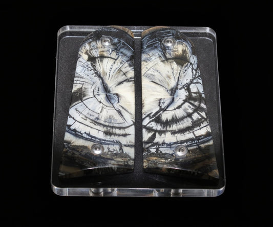 CROSSCUT MAMMOTH IVORY 1911 GRIPS A-2803