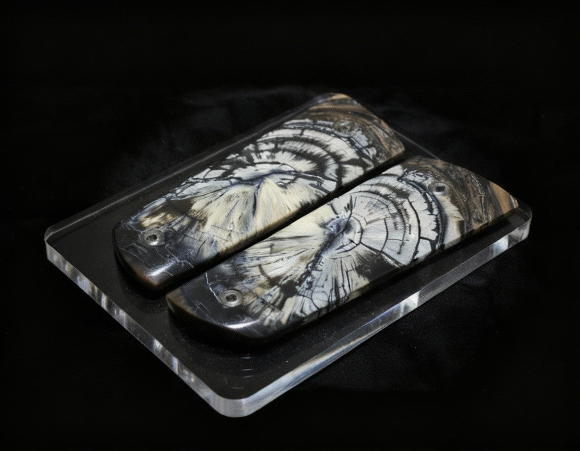 CROSSCUT MAMMOTH IVORY 1911 GRIPS A-2803