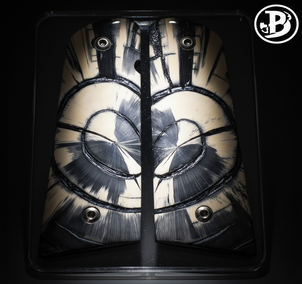 CROSSCUT MAMMOTH IVORY 1911 GRIPS A-2805