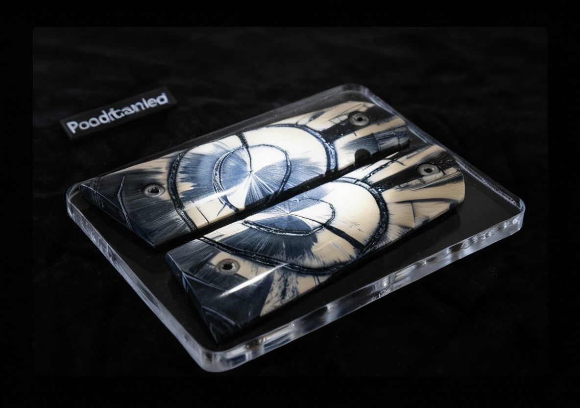 CROSSCUT MAMMOTH IVORY 1911 GRIPS A-2805