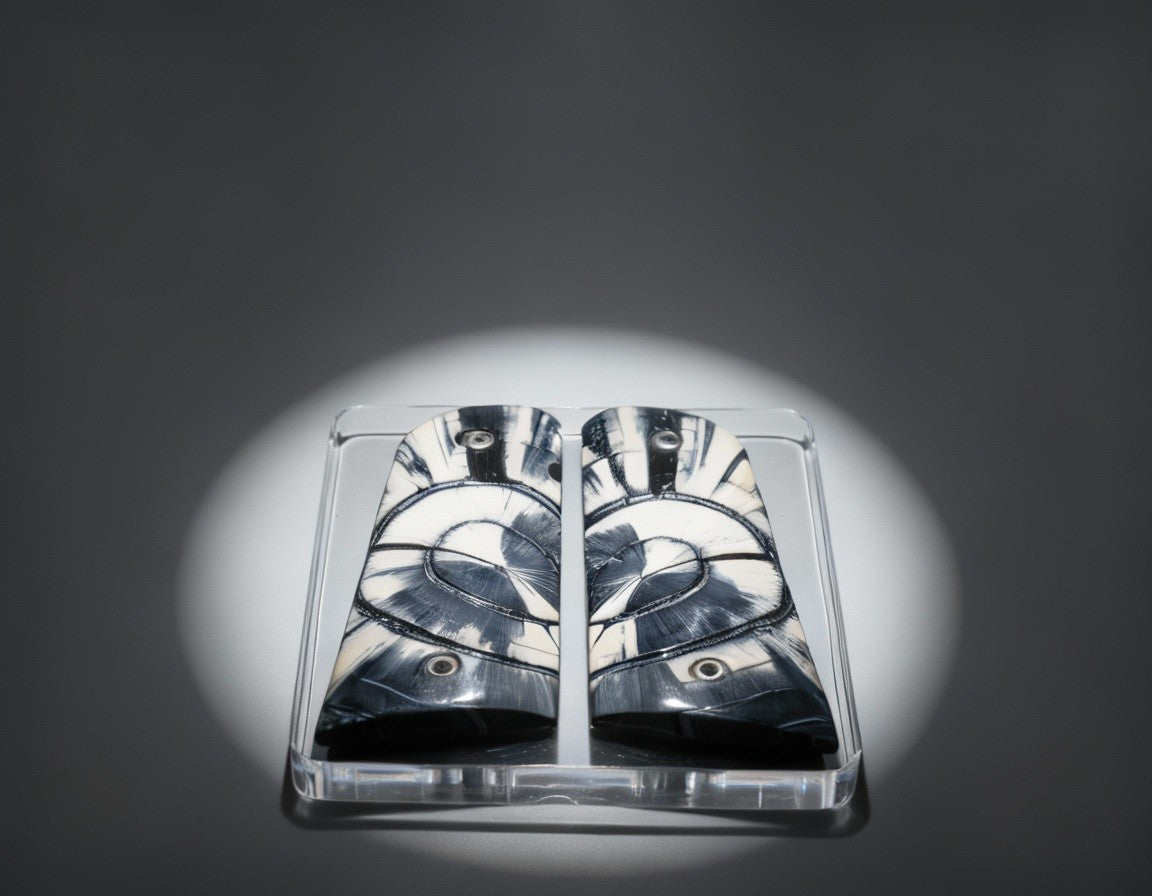 CROSSCUT MAMMOTH IVORY 1911 GRIPS A-2805