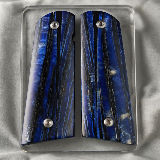 NEW! VERTICAL CUT MAMMOTH IVORY 1911 GRIPS A-2808