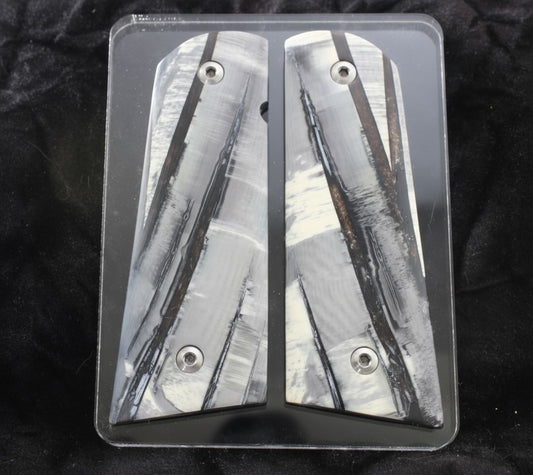 NEW! VERTICAL CUT MAMMOTH IVORY 1911 GRIPS A-2809