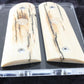 BARK MAMMOTH IVORY WITH COLT GOLD MEDALLIONS A-2810