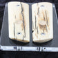 BARK MAMMOTH IVORY WITH COLT GOLD MEDALLIONS A-2810