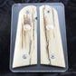 BARK MAMMOTH IVORY WITH COLT GOLD MEDALLIONS A-2810