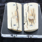 BARK MAMMOTH IVORY WITH COLT GOLD MEDALLIONS A-2810