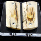 BARK MAMMOTH IVORY WITH COLT GOLD MEDALLIONS A-2810
