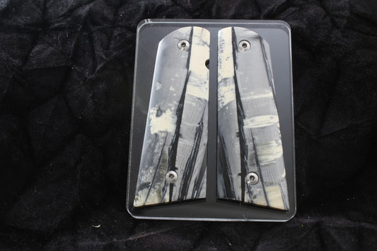 NEW! VERTICAL CUT MAMMOTH IVORY 1911 GRIPS A-2811
