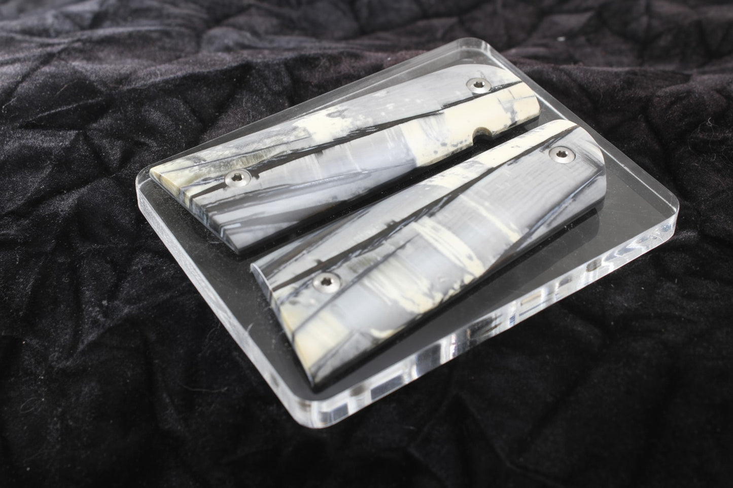 NEW! VERTICAL CUT MAMMOTH IVORY 1911 GRIPS A-2811
