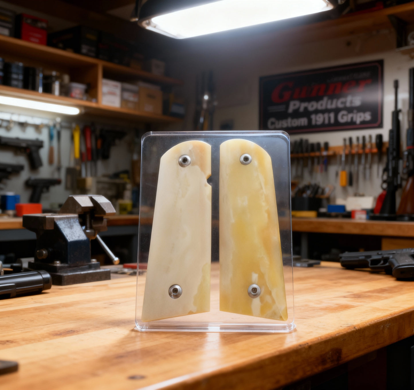 INTERIOR MAMMOTH IVORY 1911 GRIPS A-2815
