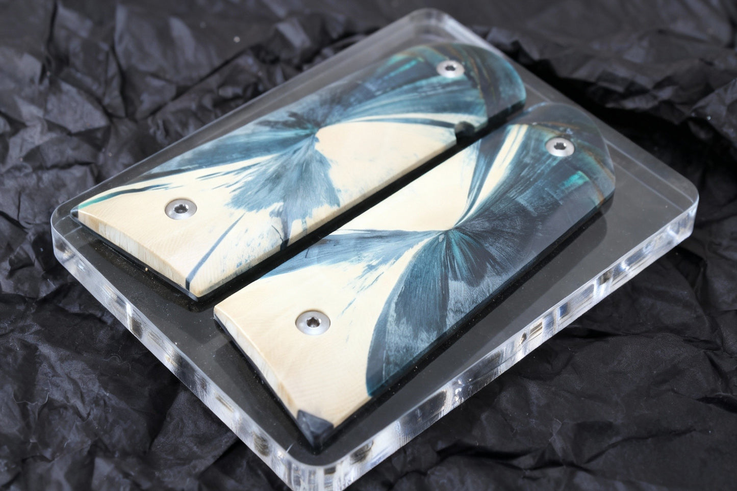 CROSSCUT MAMMOTH IVORY 1911 GRIPS A-2825