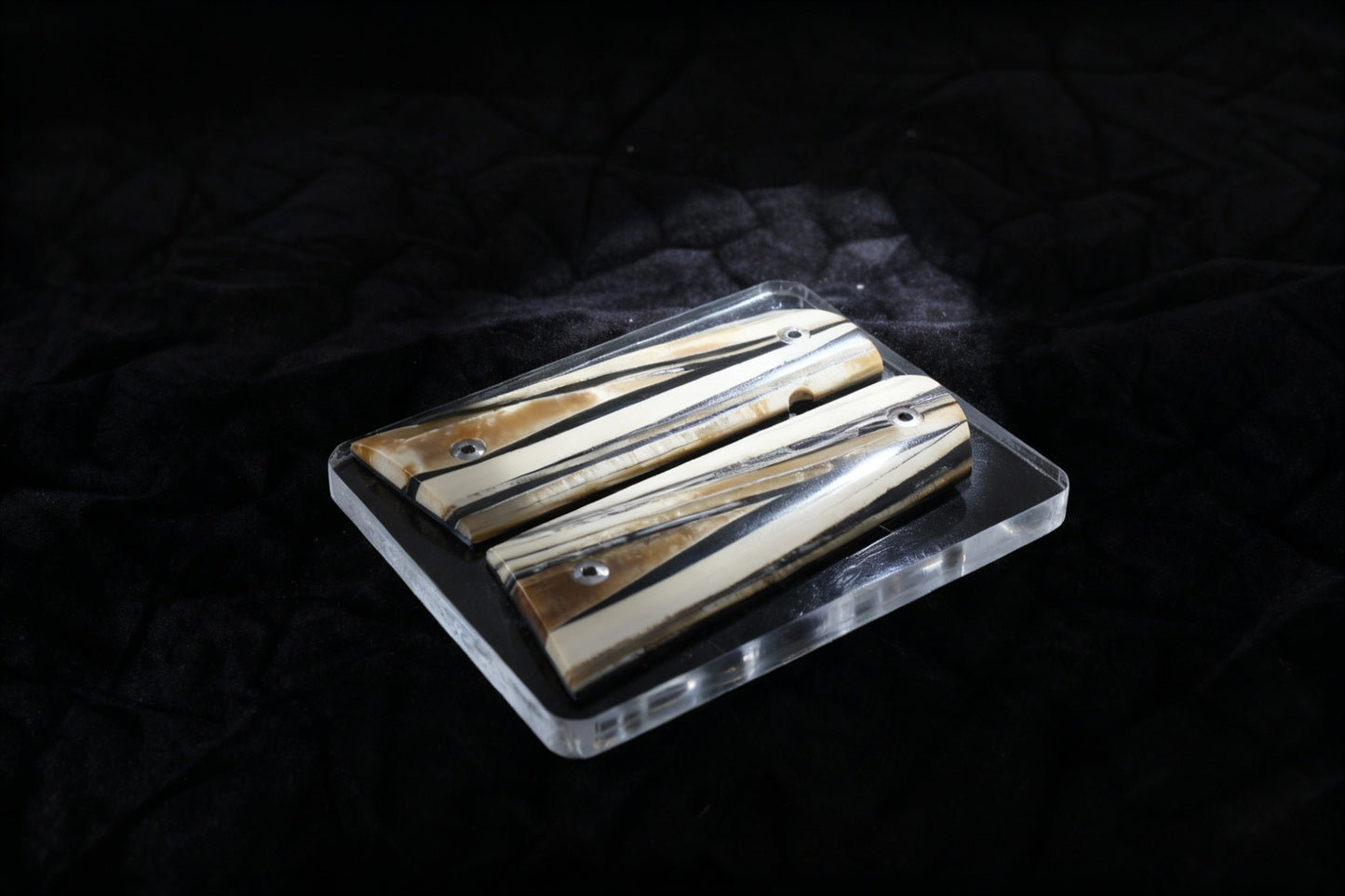 NEW! VERTICAL CUT MAMMOTH IVORY 1911 GRIPS A-2826