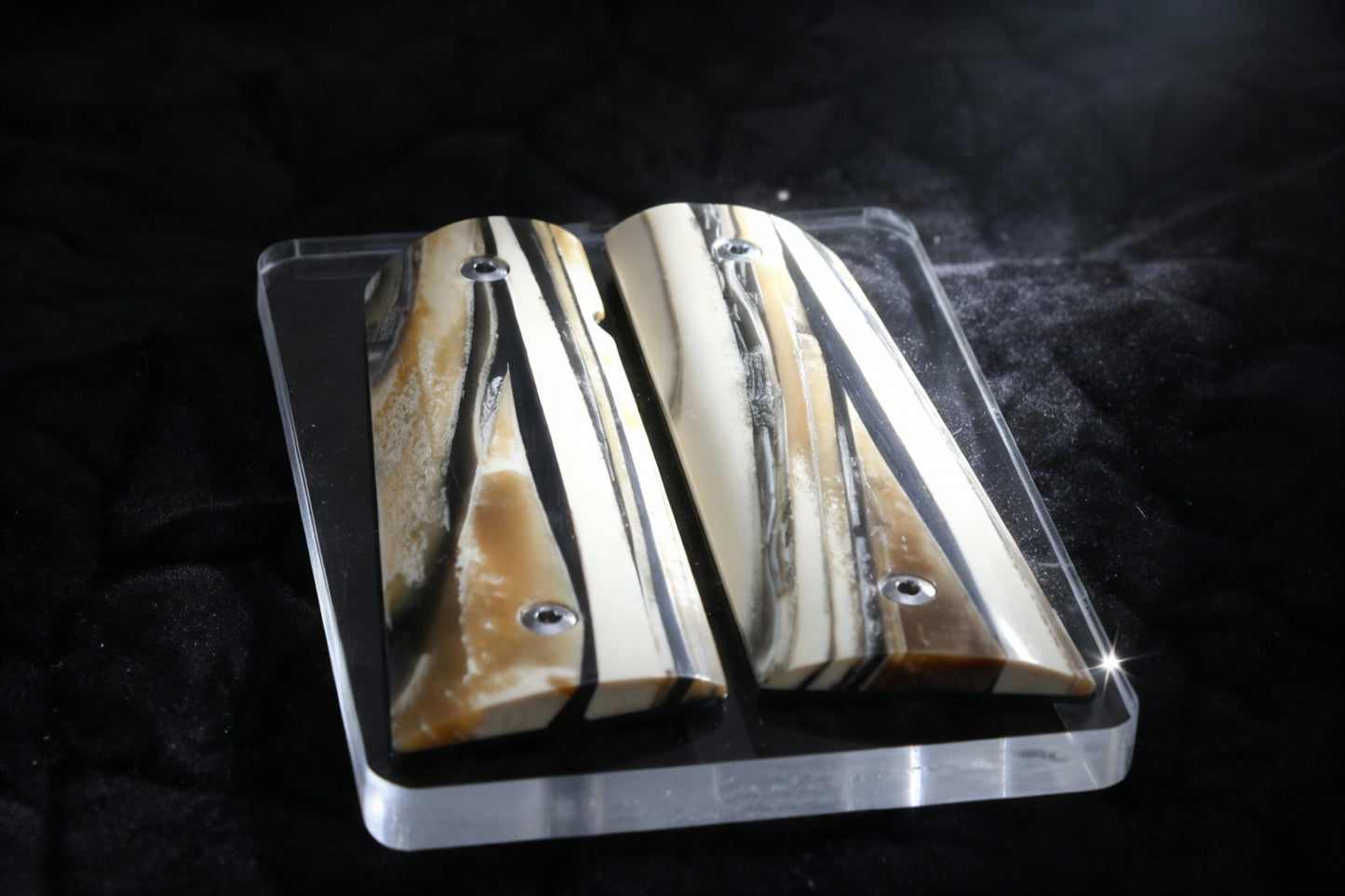 NEW! VERTICAL CUT MAMMOTH IVORY 1911 GRIPS A-2826