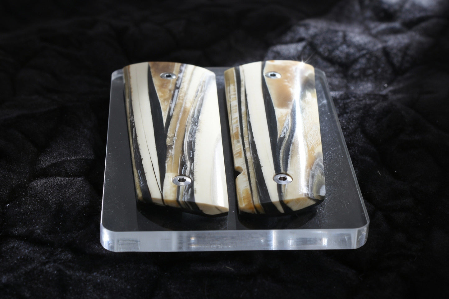 NEW! VERTICAL CUT MAMMOTH IVORY 1911 GRIPS A-2826