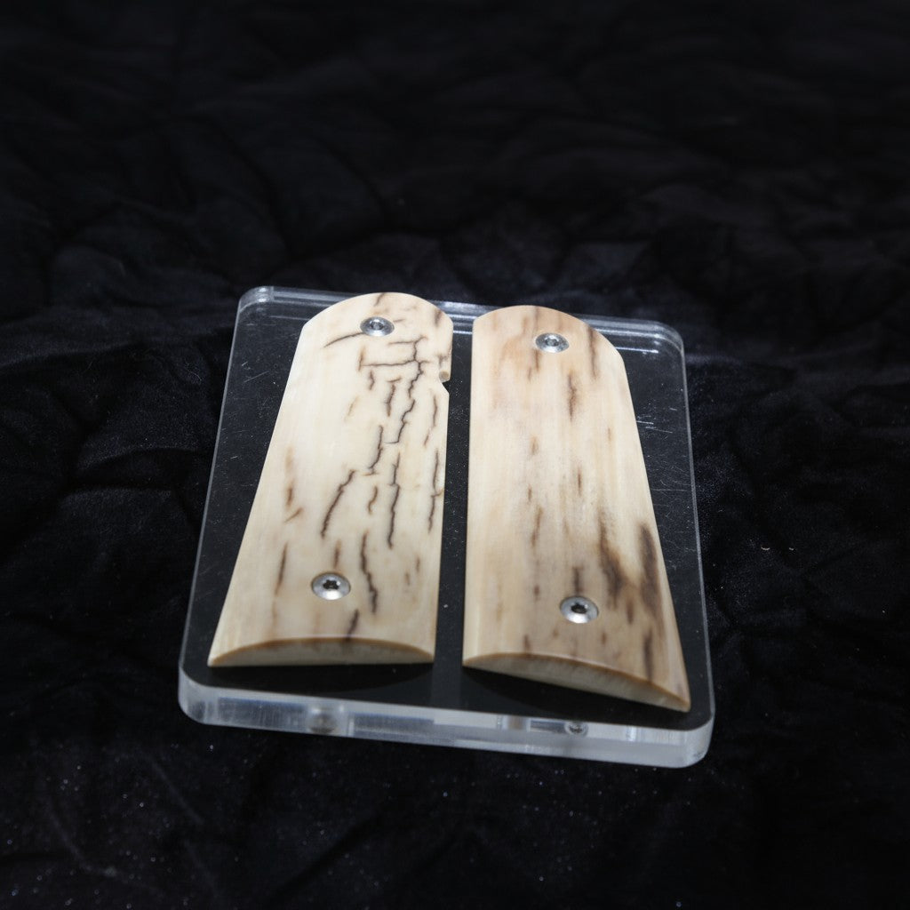 LITE BARK MAMMOTH IVORY 1911 GRIPS A-2829