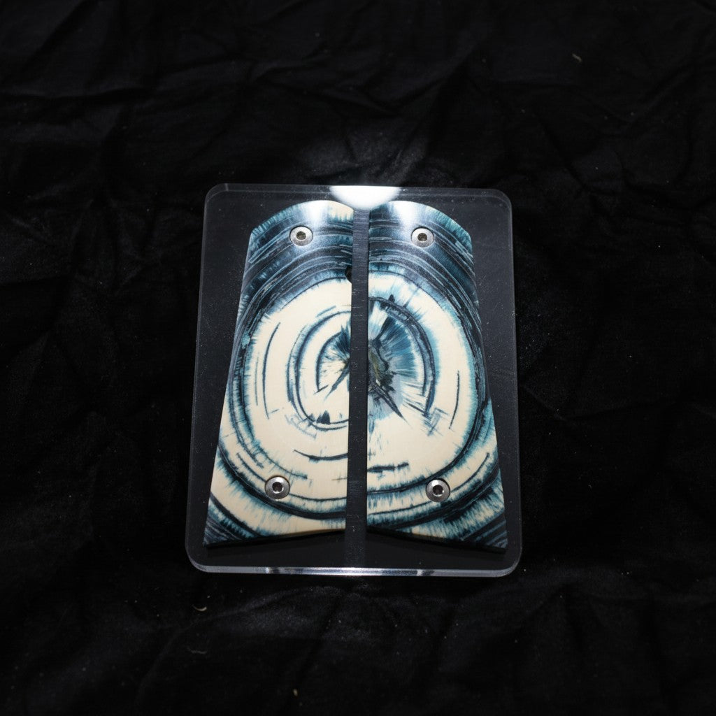 CROSSCUT MAMMOTH IVORY 1911 GRIPS A-2831