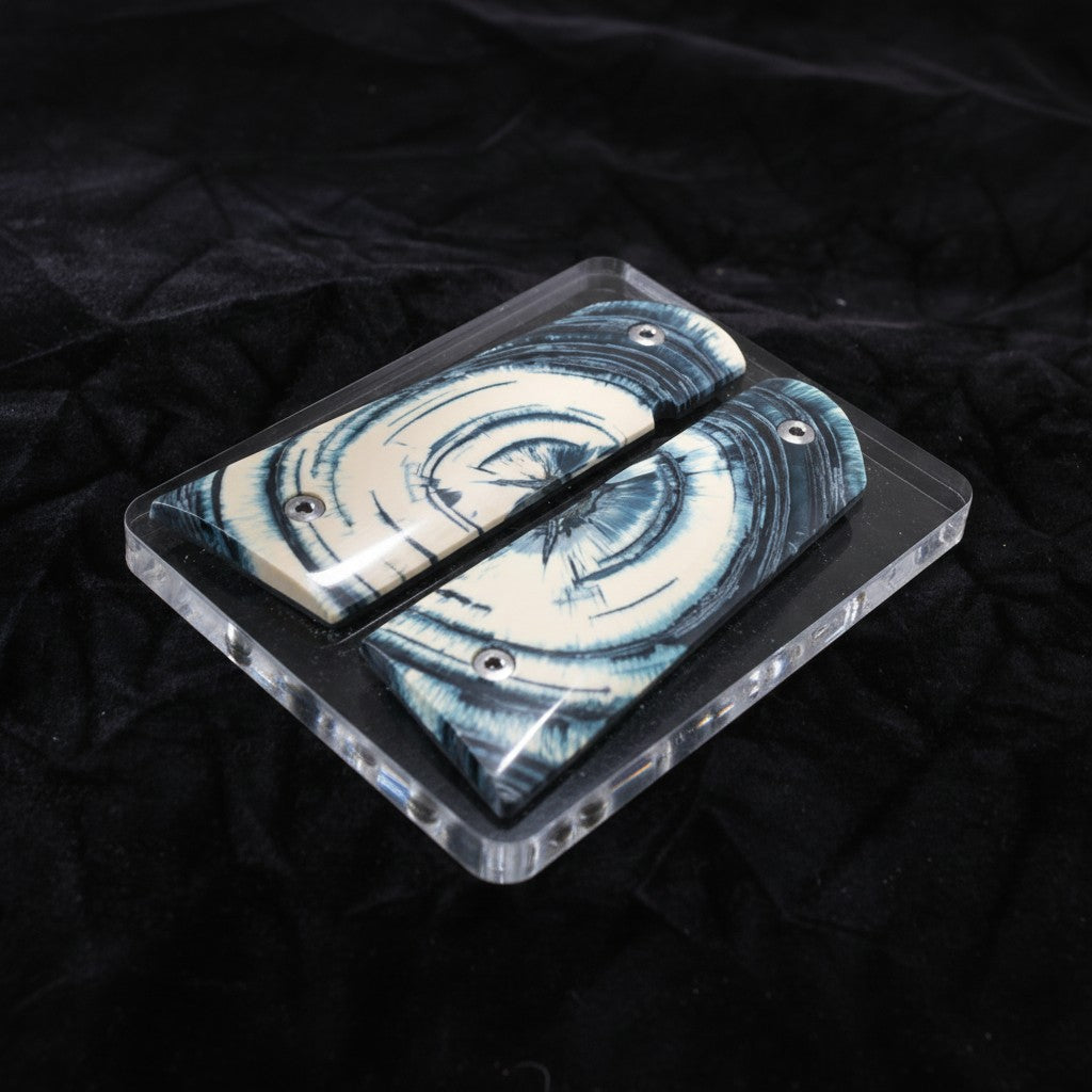 CROSSCUT MAMMOTH IVORY 1911 GRIPS A-2831