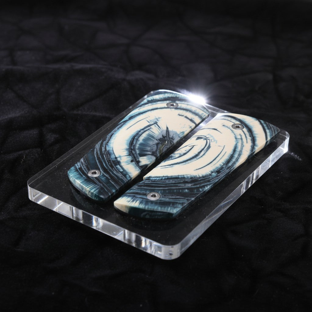 CROSSCUT MAMMOTH IVORY 1911 GRIPS A-2831