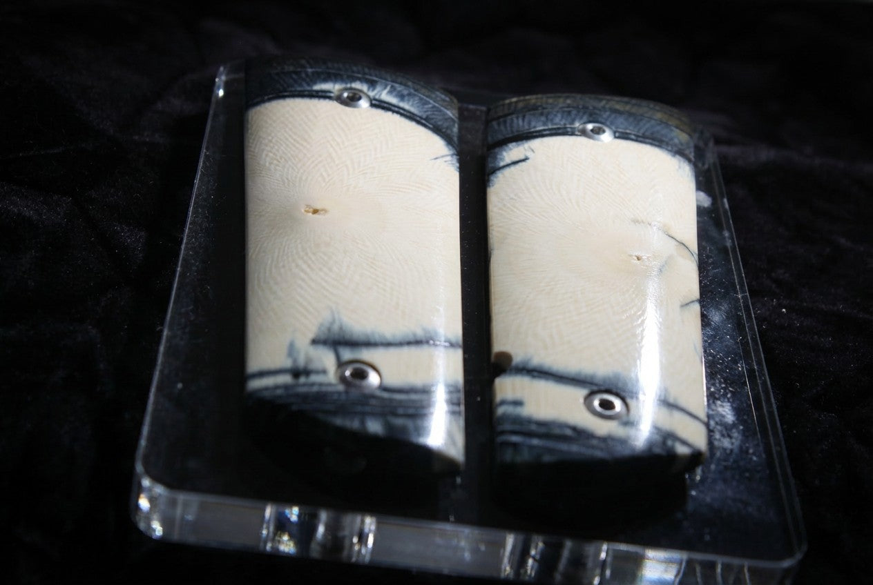 CROSSCUT MAMMOTH IVORY 1911 GRIPS A-2833
