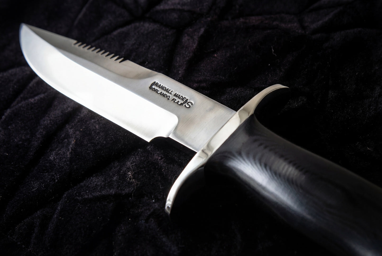 RANDALL MODEL 16 DIVER'S KNIFE DOUBLE NICKEL SILVER HILT A-2848