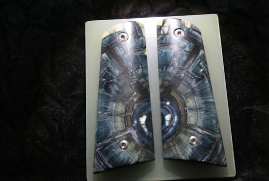 BEAUTIFUL CROSSCUT MAMMOTH IVORY 1911 GRIPS A-2851