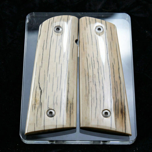 AMAZING BARK MAMMOTH IVORY 1911 GRIPS A-2855