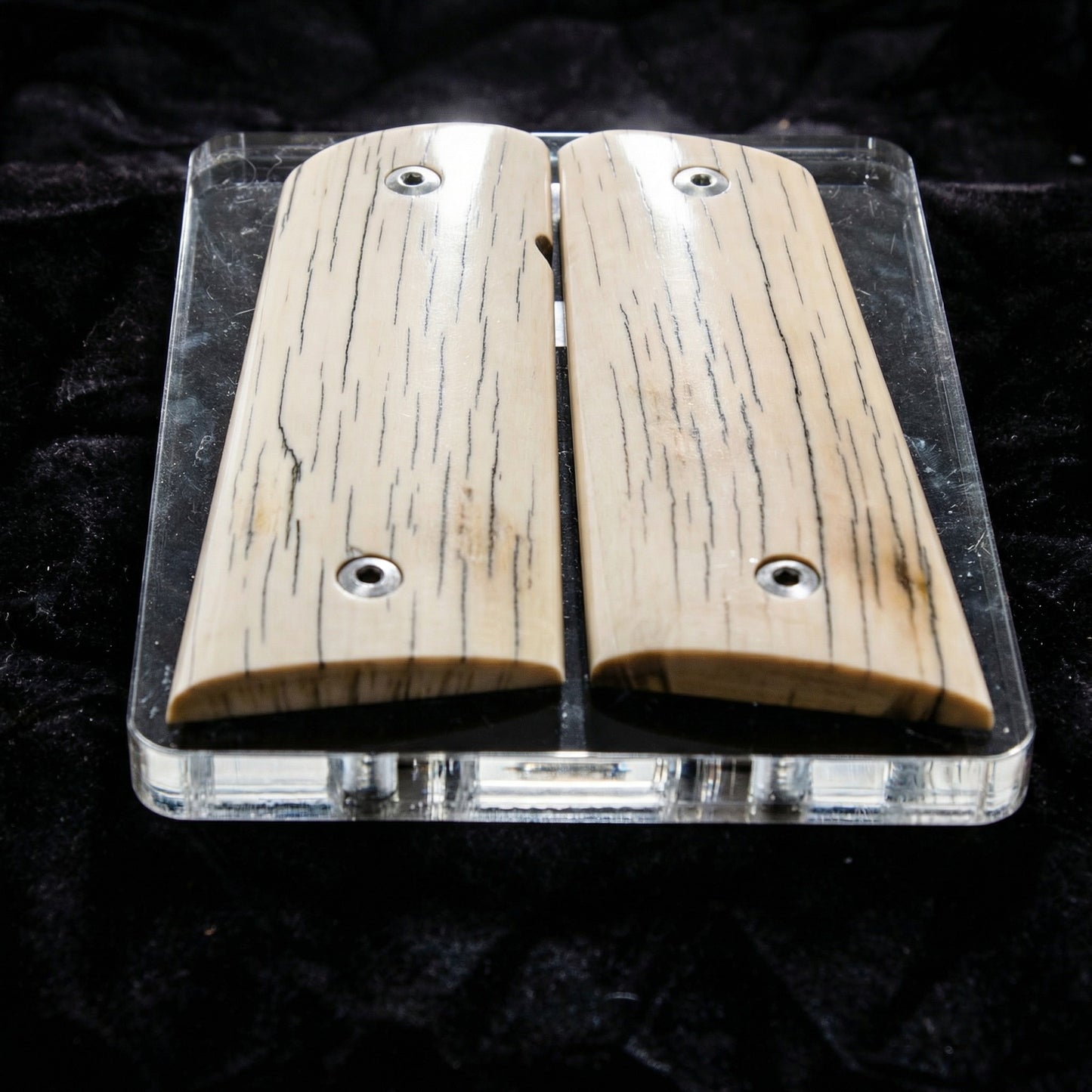 AMAZING BARK MAMMOTH IVORY 1911 GRIPS A-2855