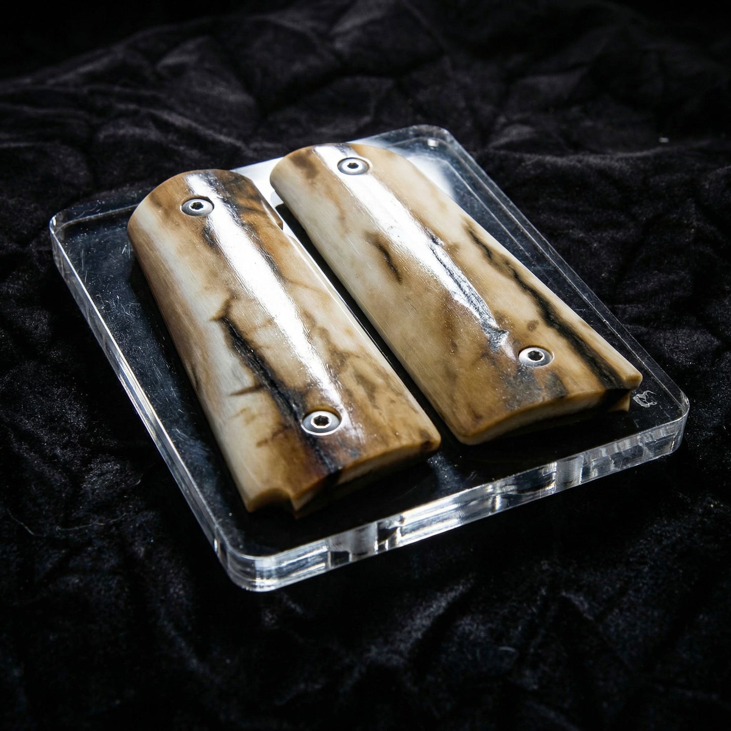BARK MAMMOTH IVORY 1911 GRIPS A-2856