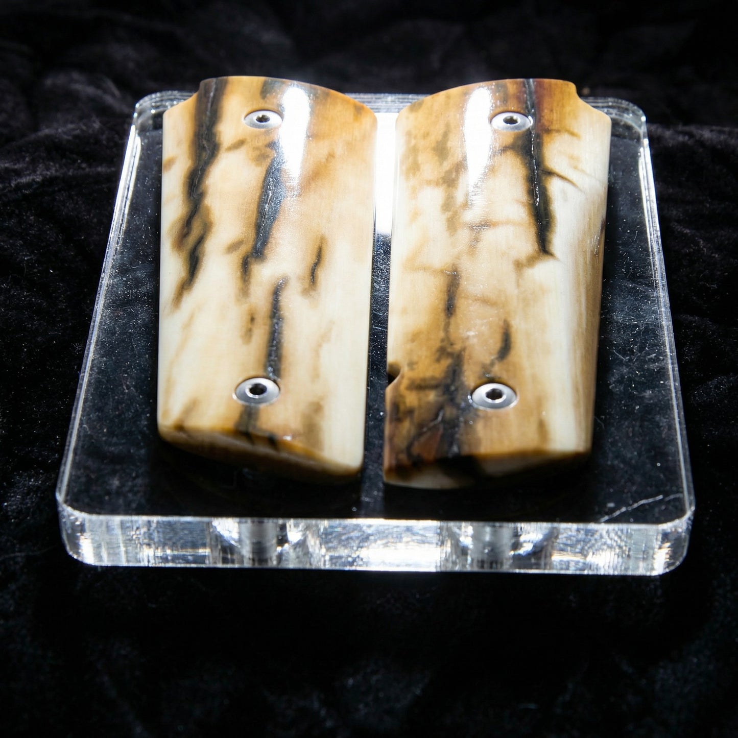BARK MAMMOTH IVORY 1911 GRIPS A-2856