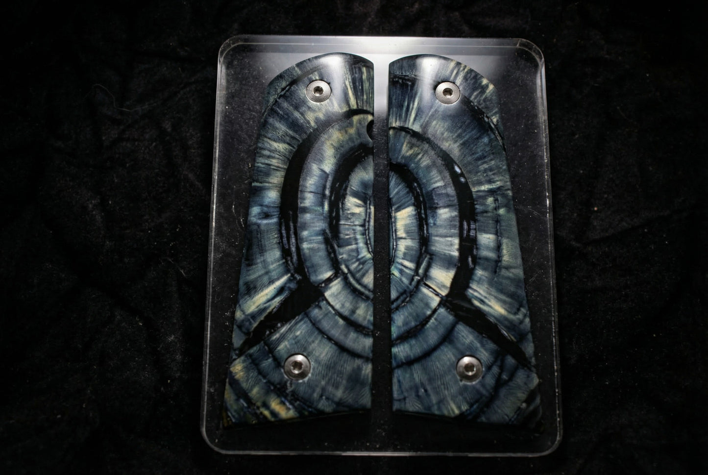 CROSSCUT MAMMOTH IVORY 1911 GRIPS A-2859