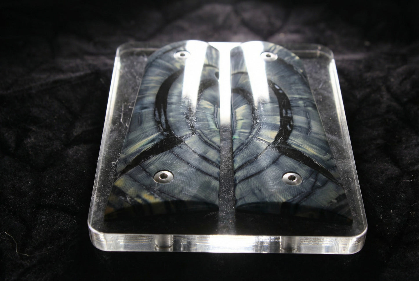 CROSSCUT MAMMOTH IVORY 1911 GRIPS A-2859